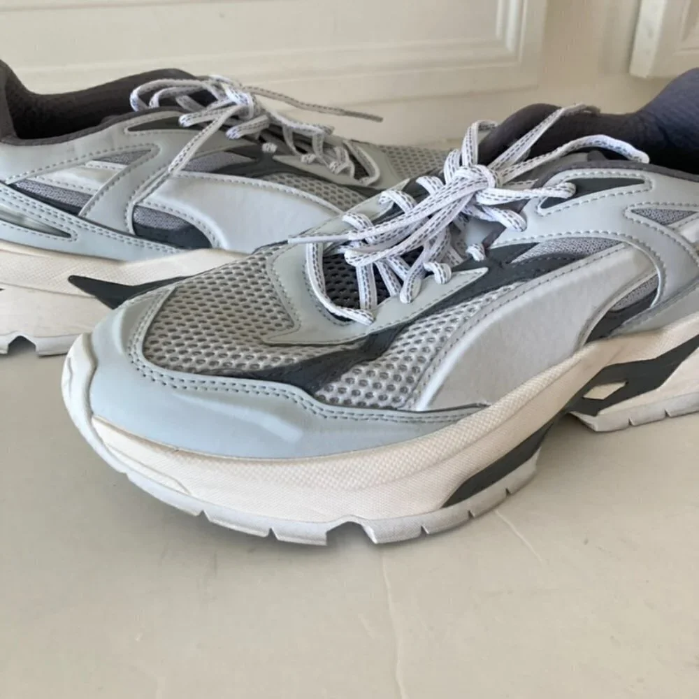 Puma Nano PDR Gray Lace Up Dad Sneakers Sz 41